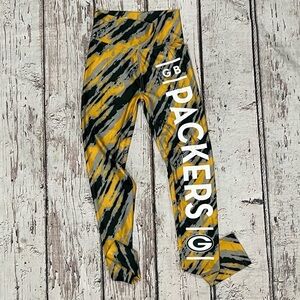 Women's Green Bay Packers Yoga Athletic Tights NFL Football Pants
